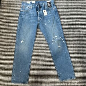 RWT Levi’s premium 93 501 distressed jeans